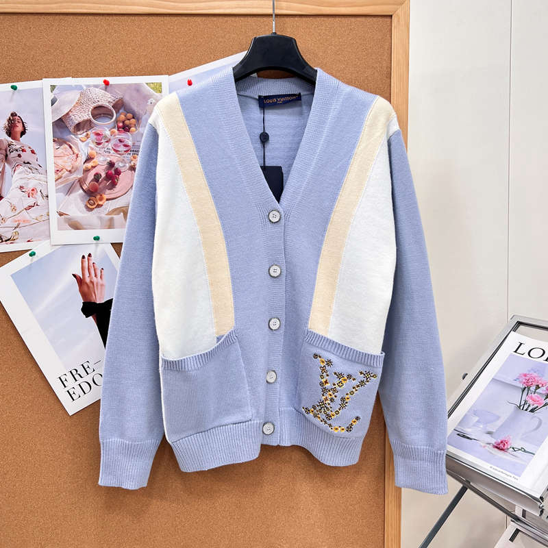 Louis Vuitton Color-Block Monogram Cardigan — صورة 1