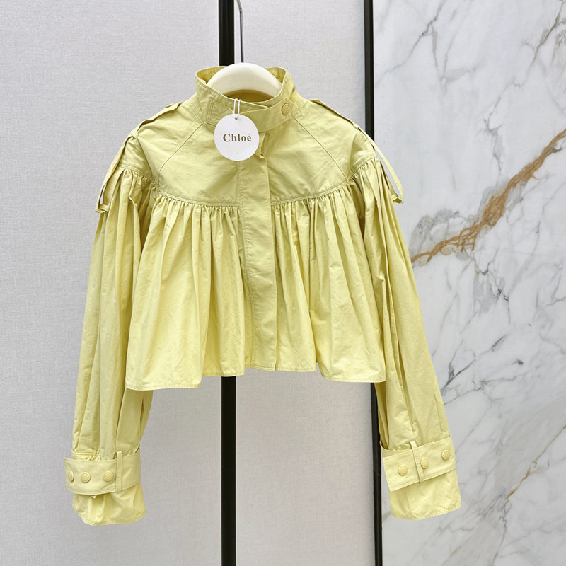 Chloe Gathered Cropped Jacket — صورة 1