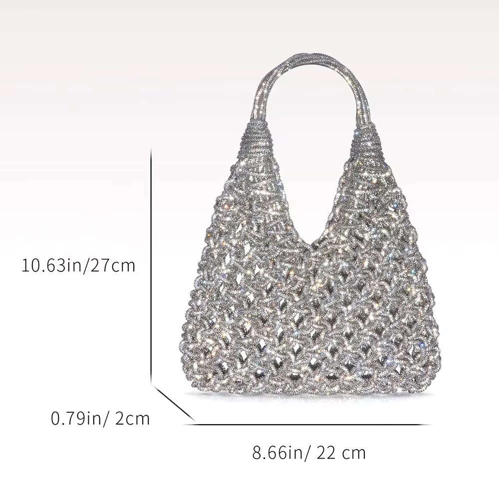 Crystal Ring Evening Bag – Triangle Large — صورة 1